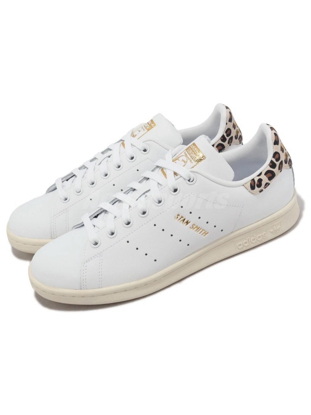 Adidas Women's Sneakers Originals Stan Smith Cheetah Leopard White Size 10.5 US